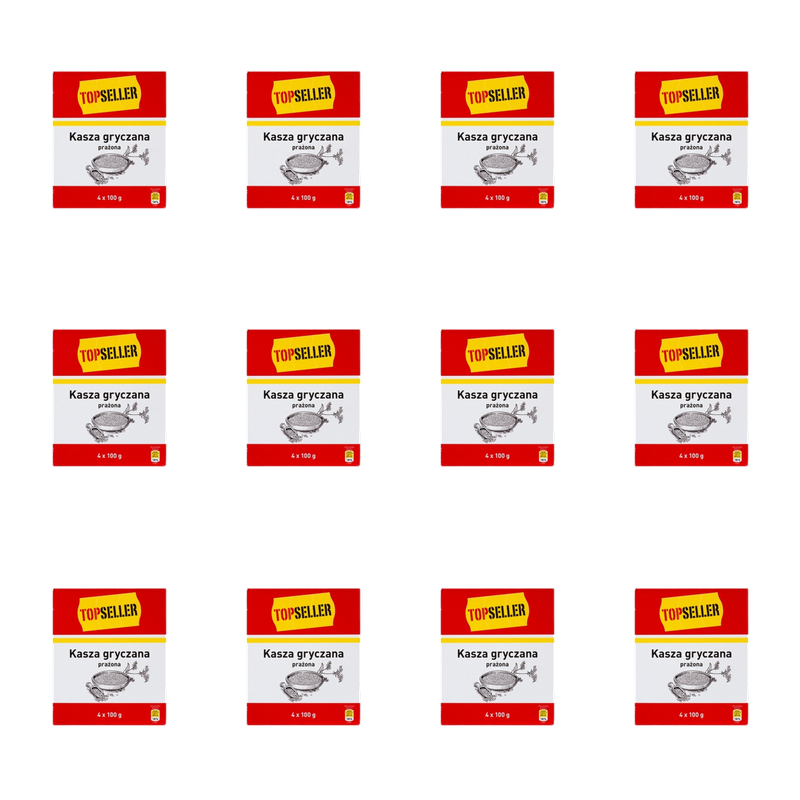 TOPSELLER Kasza gryczana prażona 4x100g X12